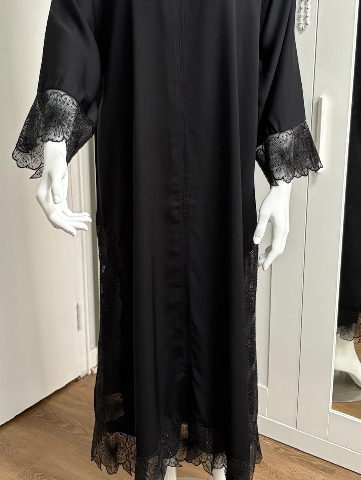 Midnight Lace Abaya