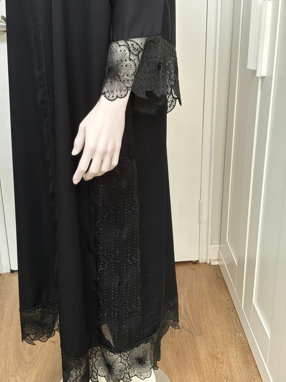Midnight Lace Abaya